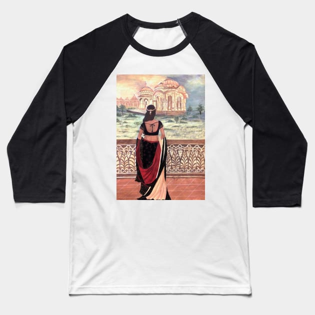 Indian Women Baseball T-Shirt by Rupaprakash